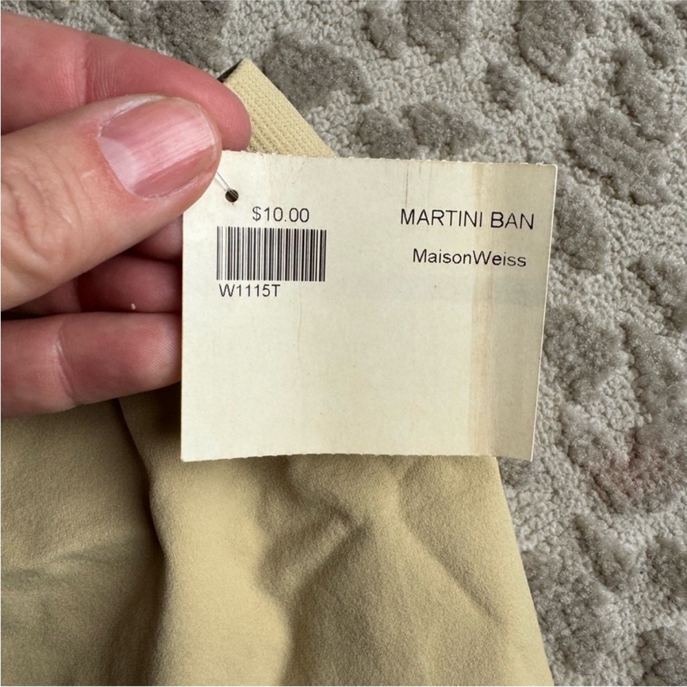 NWT Martini Band Tube Top Nude Strapless Bandeau Bra, OS - Picture 3 of 4